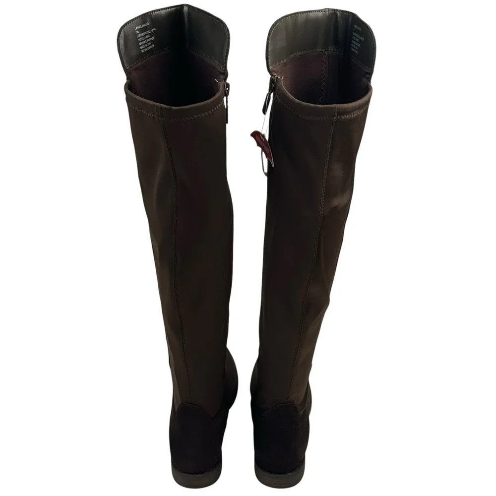 Blondo Layne Brown Suede Waterproof Over The Knee Boots Womens Size 7M New $220